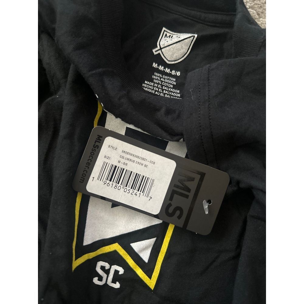 Columbus SC Soccer kids Black t shirt NWT 5/6 Athletic‎ Sporty - Picture 3 of 3